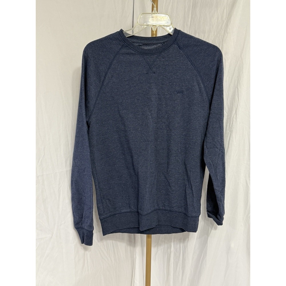 Levi's‎ Mens Medium Blue Long Sleeve Crewneck Sweater Sweatshirt Preowned